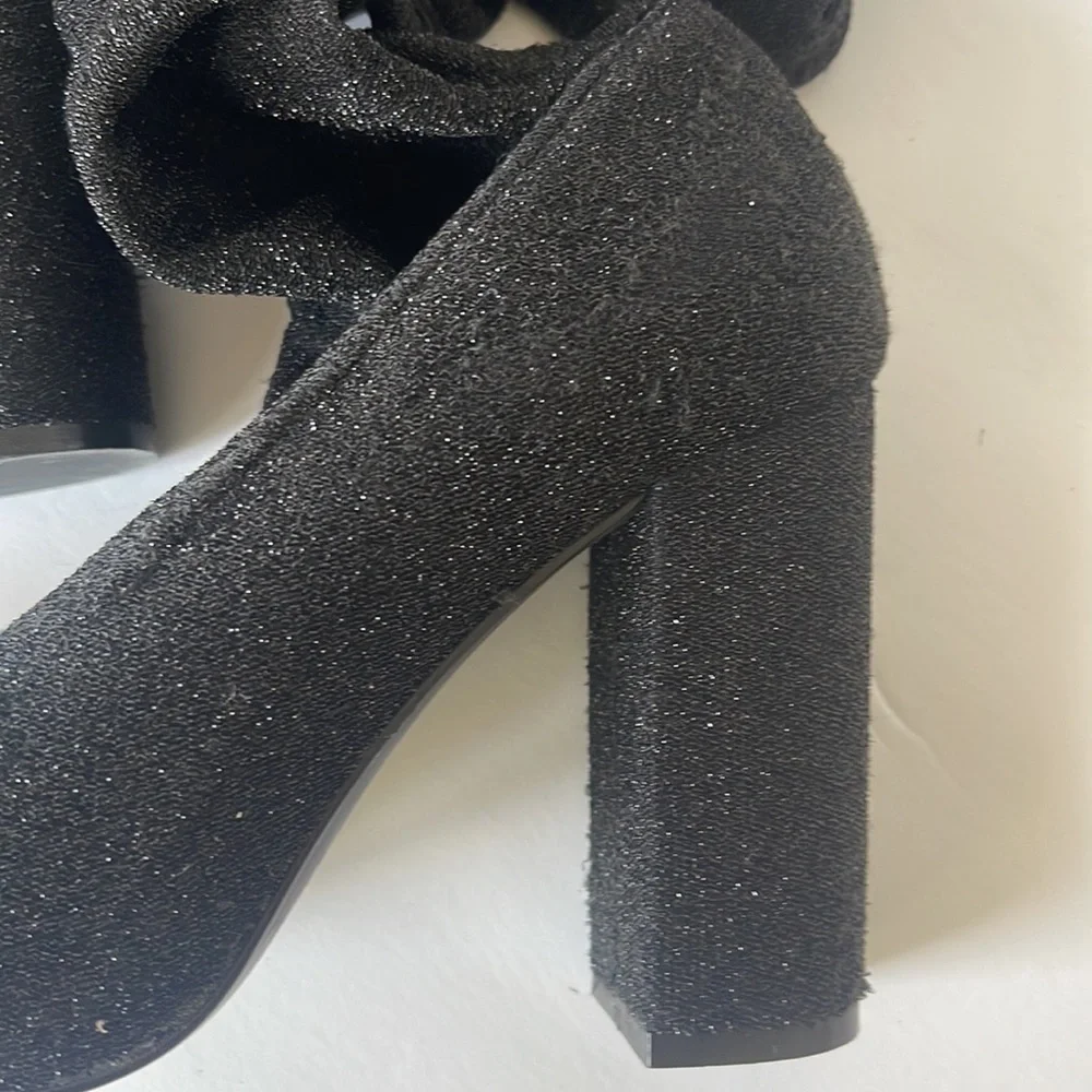 Zara sock glitter over the knee boots - Picture 6 of 10